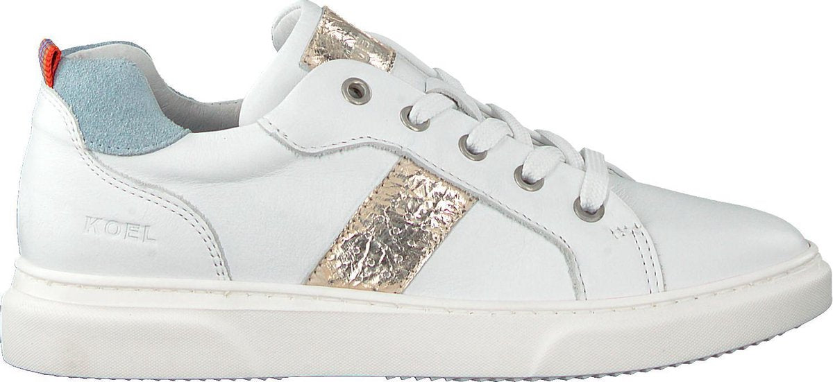 Koel4kids Ko842 Lage sneakers - Leren Sneaker - Meisjes - Wit - Maat 33