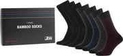JBS 7P bamboe giftbox strepen & zwart - 41-44