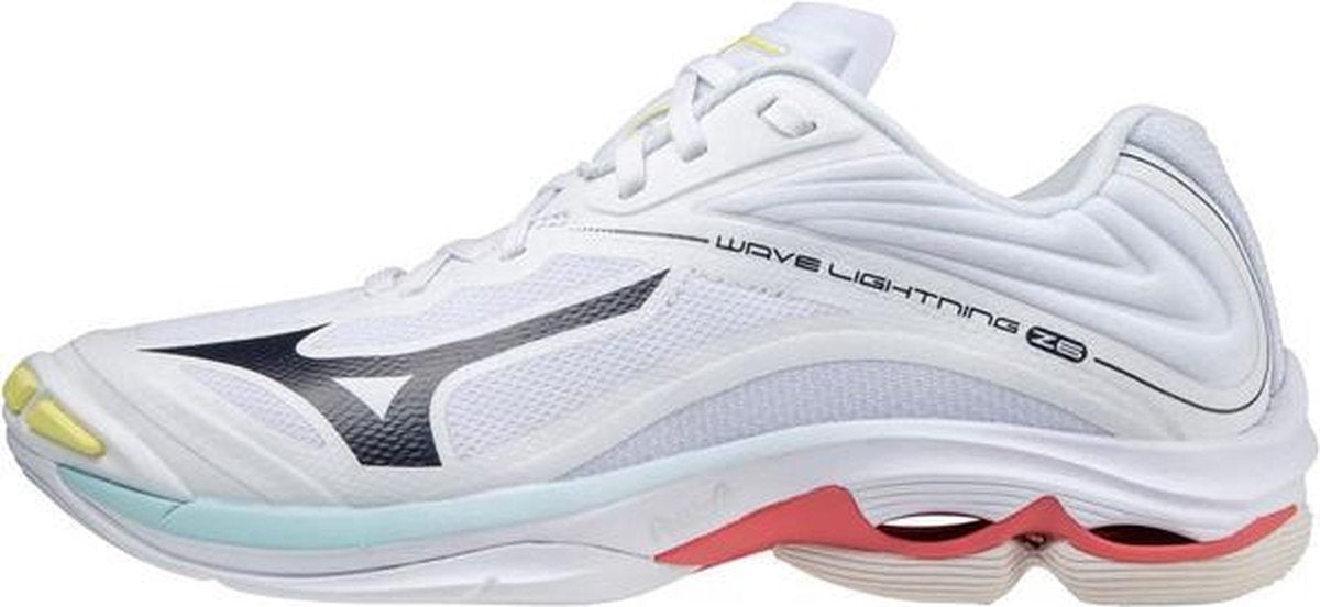 Mizuno Wave Lightning Z6 Dames - wit/zwart/oranje - maat 43