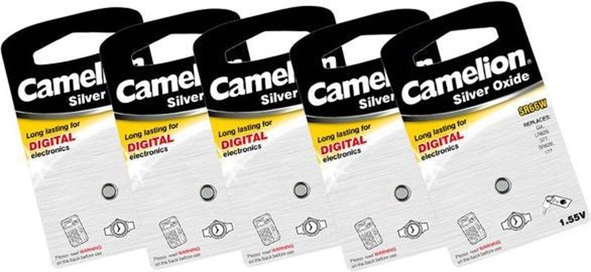Camelion SR59 / SG2 - zilveroxide knoopcel - 1.55 volt / 5 stuks