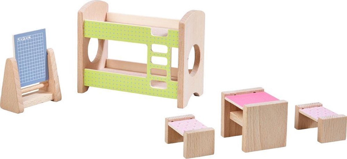 HABA Little Friends - Poppenhuismeubels Kinderkamer voor twee