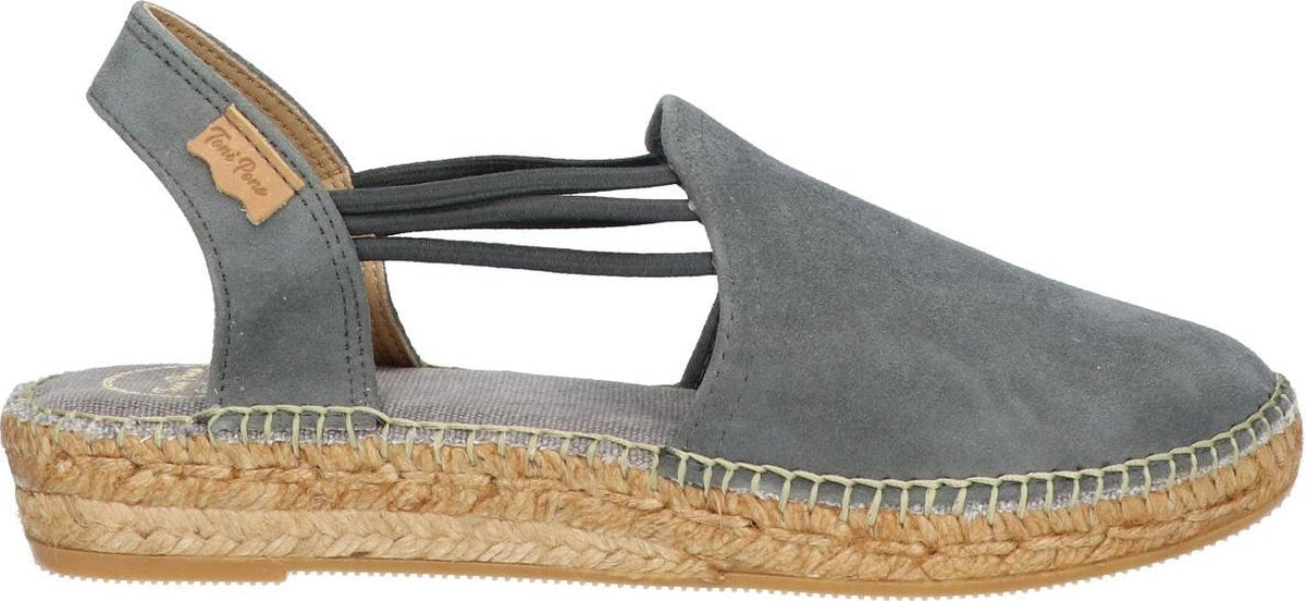 Toni Pons Nuria Espadrilles Dames Suède Grijs – maat 41