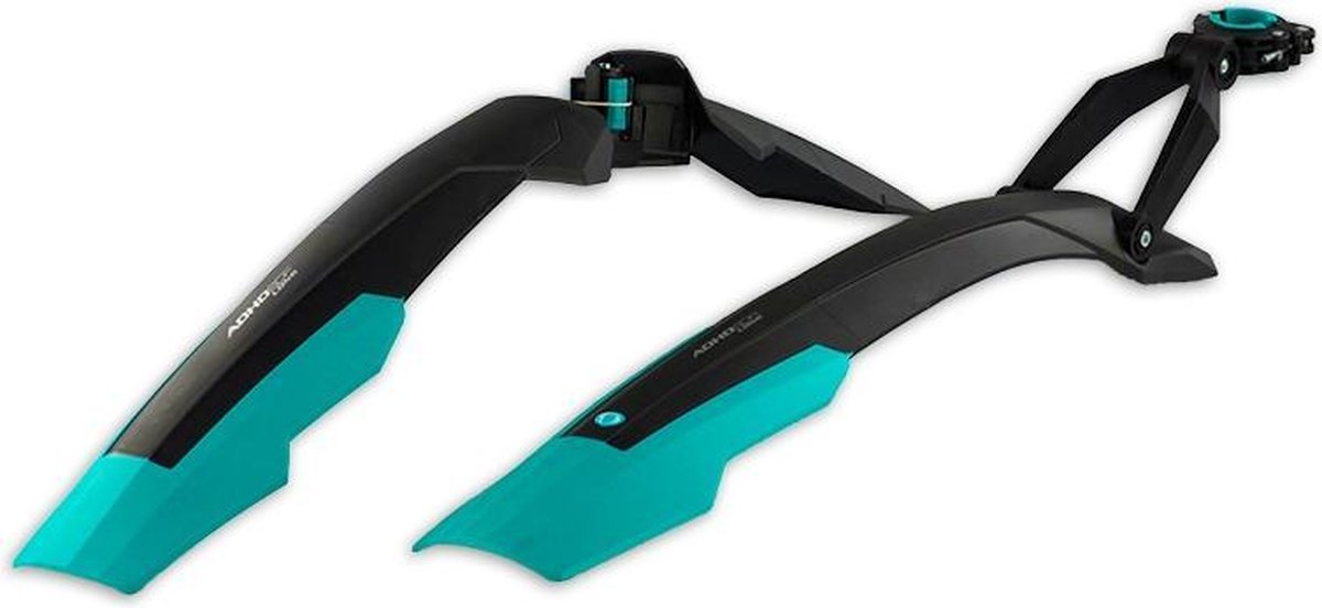Simpla Spatbordenset Adhd Long 27.5 29 Inch Zwart/lichtblau