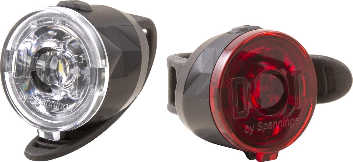 Spanninga Dot Fiets verlichtingsset - 10 lumen - Batterij
