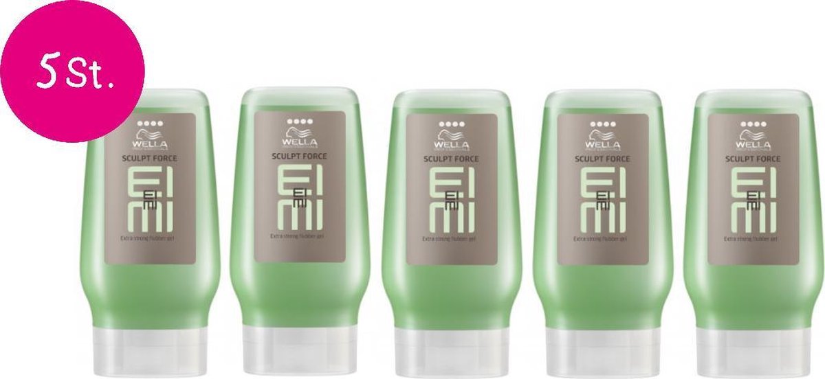 5x Wella EIMI Sculpt Force Gel 125ml
