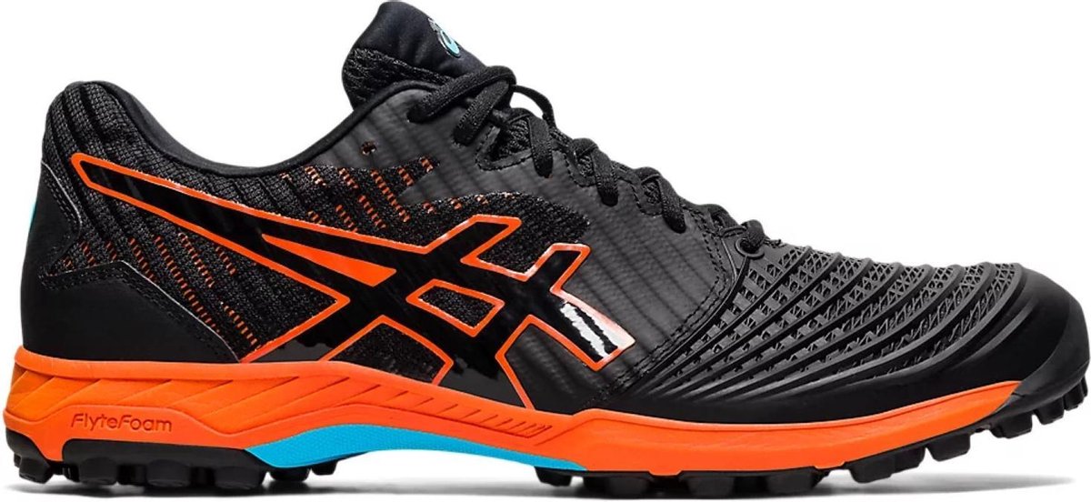 ASICS Field Ultimate FF - zwart/oranje - maat 46