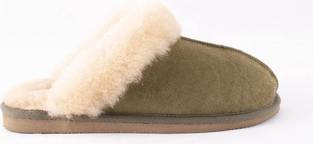 Shepherd Jessica Dames Pantoffels - Olive - Maat 36