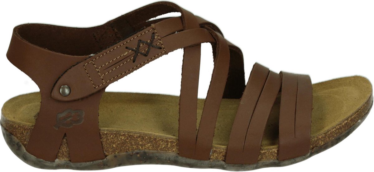 Loints of Holland 31244 - Volwassenen Sandalen met hakDames Sandalen - Kleur: Bruin - Maat: 39