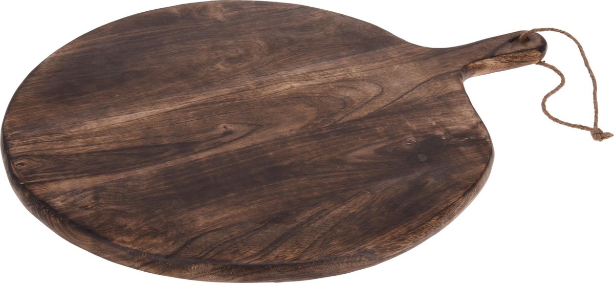 Serveerplateau Mango hout 50cm rond gebrand