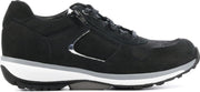 Xsensible Vrouwen Suède Lage sneakers / Damesschoenen Jersey 30042 - Zwart - Maat 43