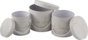 J-Line Set Van 3 Dozen Marmer Hoog Enjoy Wit/Goud