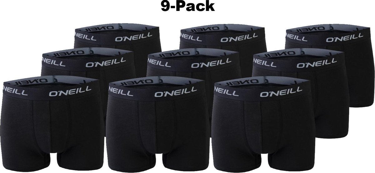 O'Neill - Boxershorts - 9 Pack - Zwart - Maat M