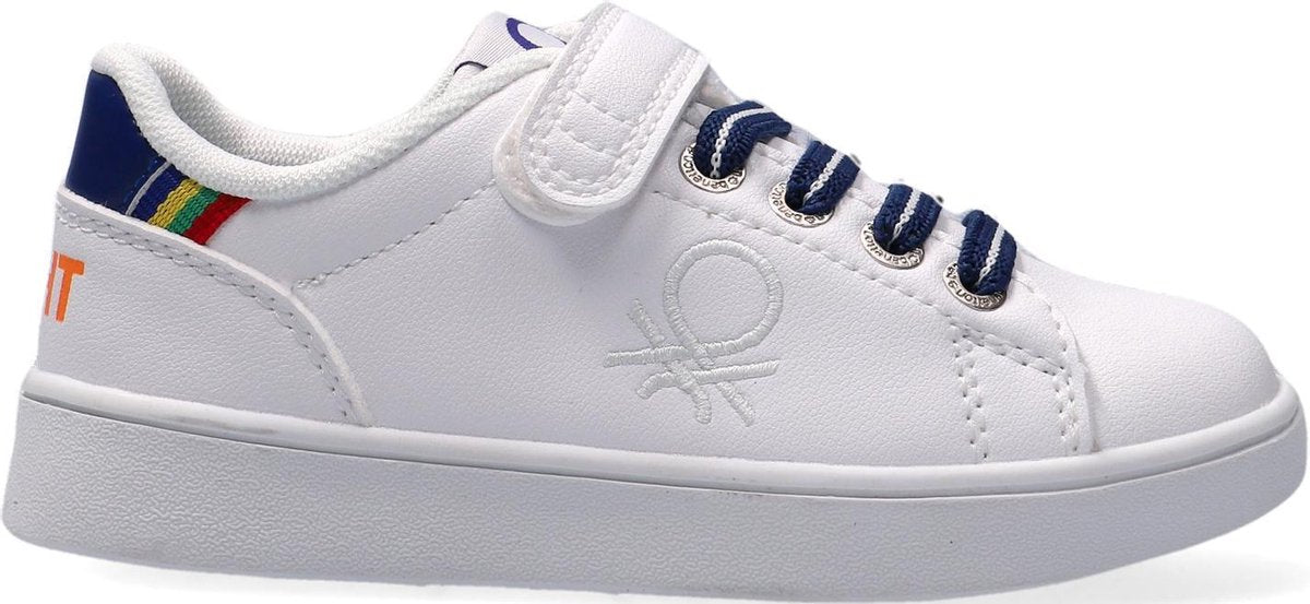 Benetton Penn Ltx Velcro Lage sneakers - Leren Sneaker - Jongens - Wit - Maat 26