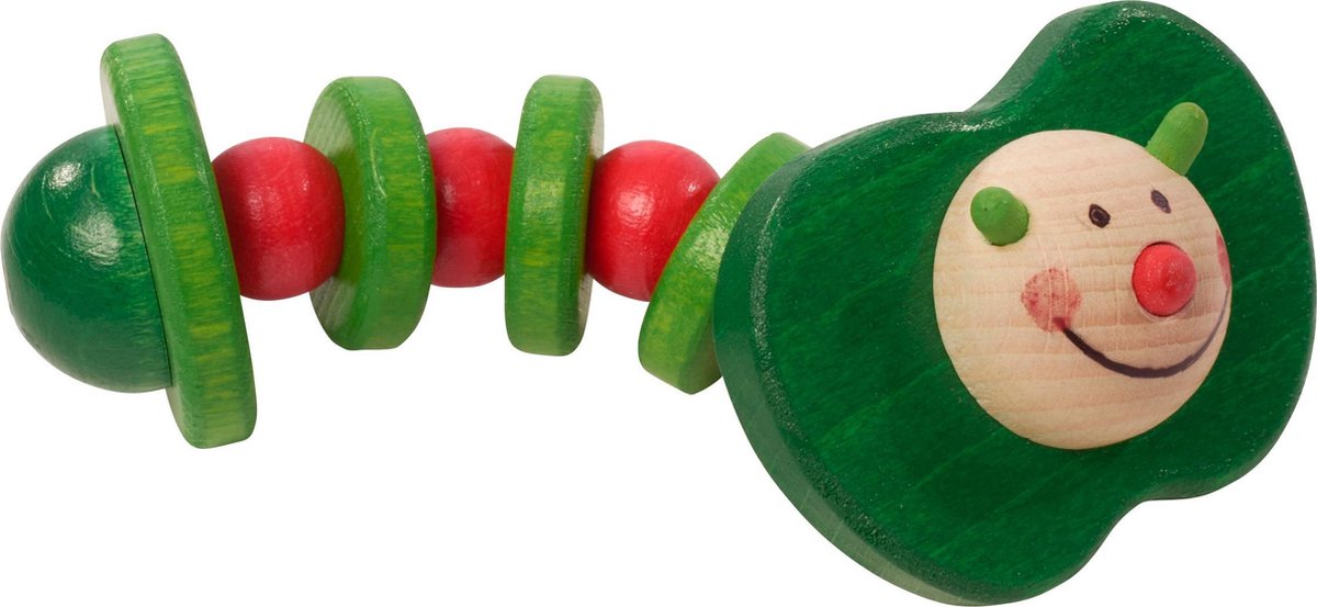 Walter Appelworm Hout 11 Cm Groen/rood