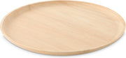 VTwonen - Houten Dienblad - Rubberhout - Naturel - Ø 40 cm