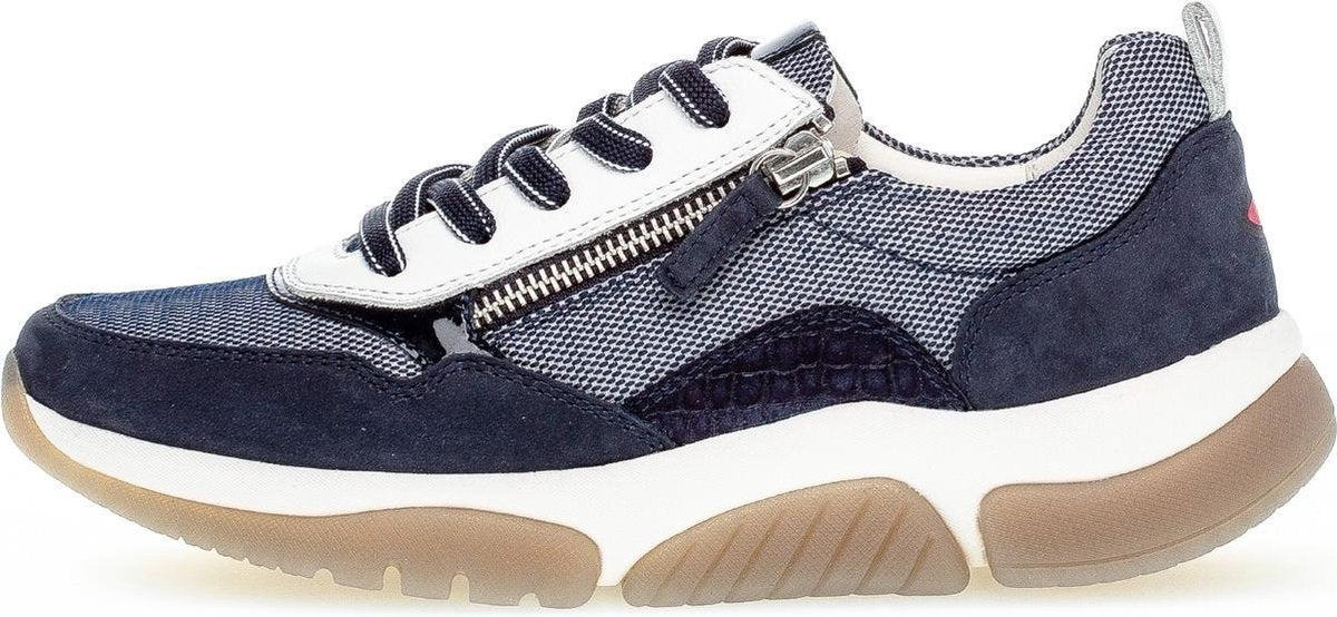 Gabor Rollingsoft 66.938.46 Dames Wandelsneakers - Blauw - Maat 39