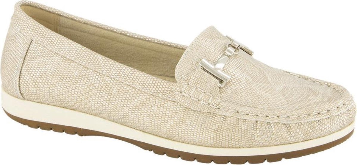Easy Street Dames Beige instapper slangenprint - Maat 40