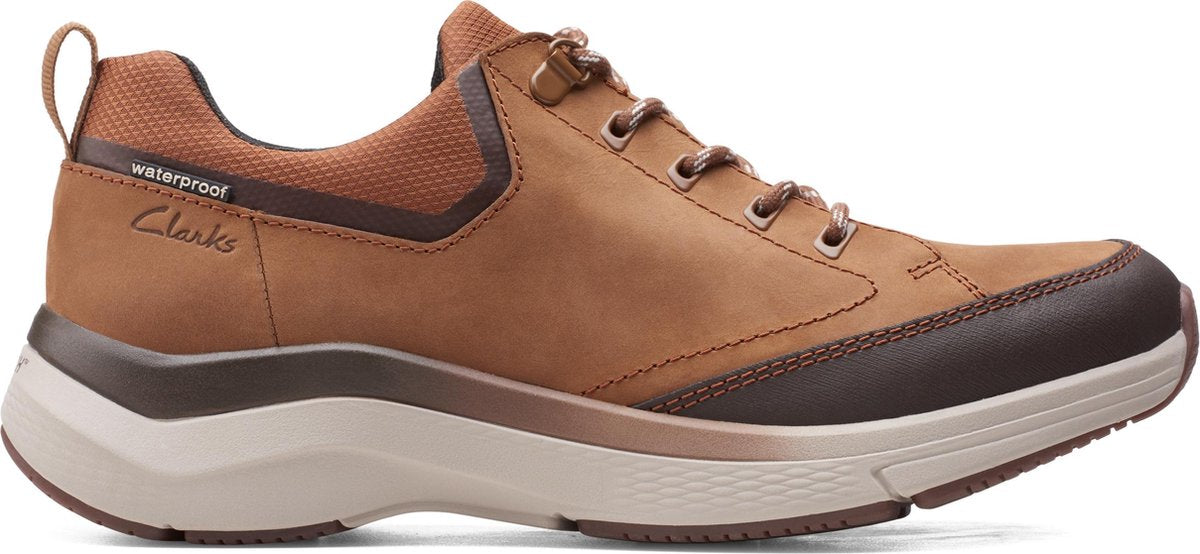 Clarks Veterschoen Wave 2.0 Vibe Bruin
