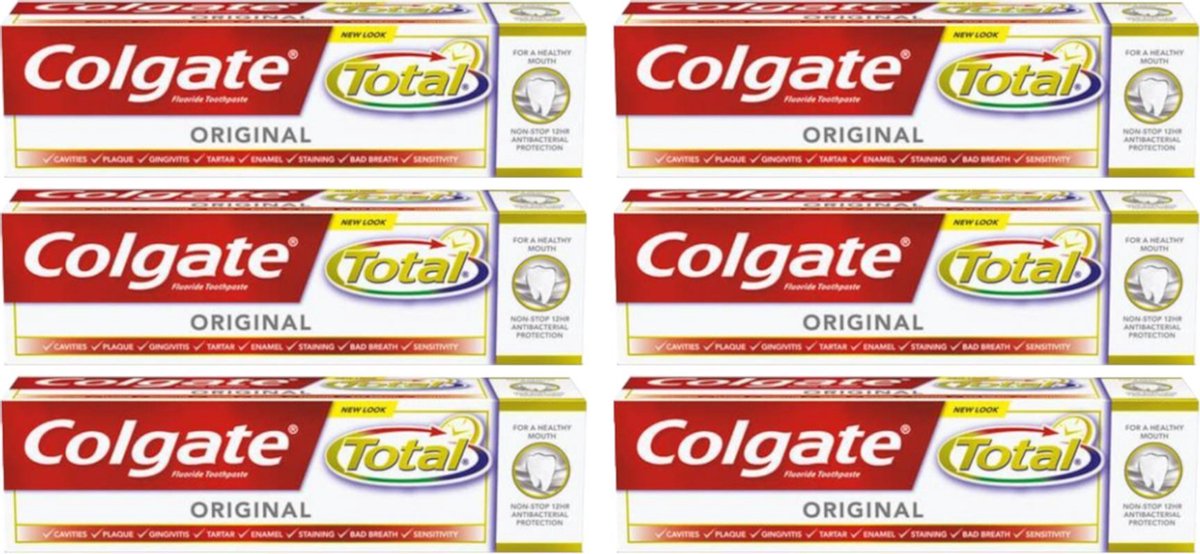 Colgate Total Original Tandpasta - Voordeelverpakking 6 x 75 ml
