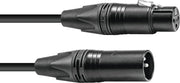 PSSO DMX-kabel XLR 3-pins 10 m zwart Neutrik zwarte connectoren