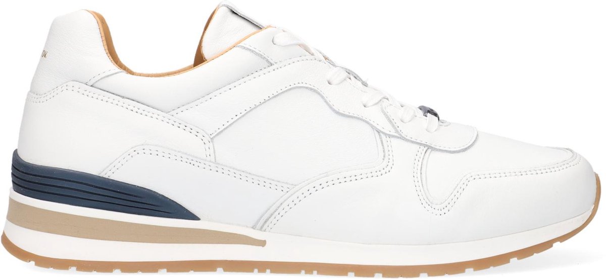 Mazzeltov 11742 Lage sneakers - Leren Sneaker - Heren - Wit - Maat 42