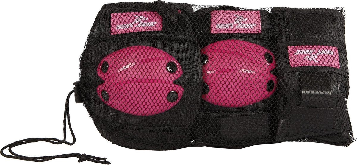 Skate beschermset 6 delig roze/zwart small