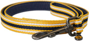 Joules hondenriem coastal navy / geel 100x2 cm