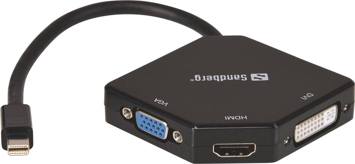 Sandberg Adapter MiniDP>HDMI+DVI+VGA