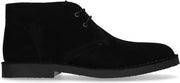 Manfield - Heren - Zwarte suède desert boots - Maat 43