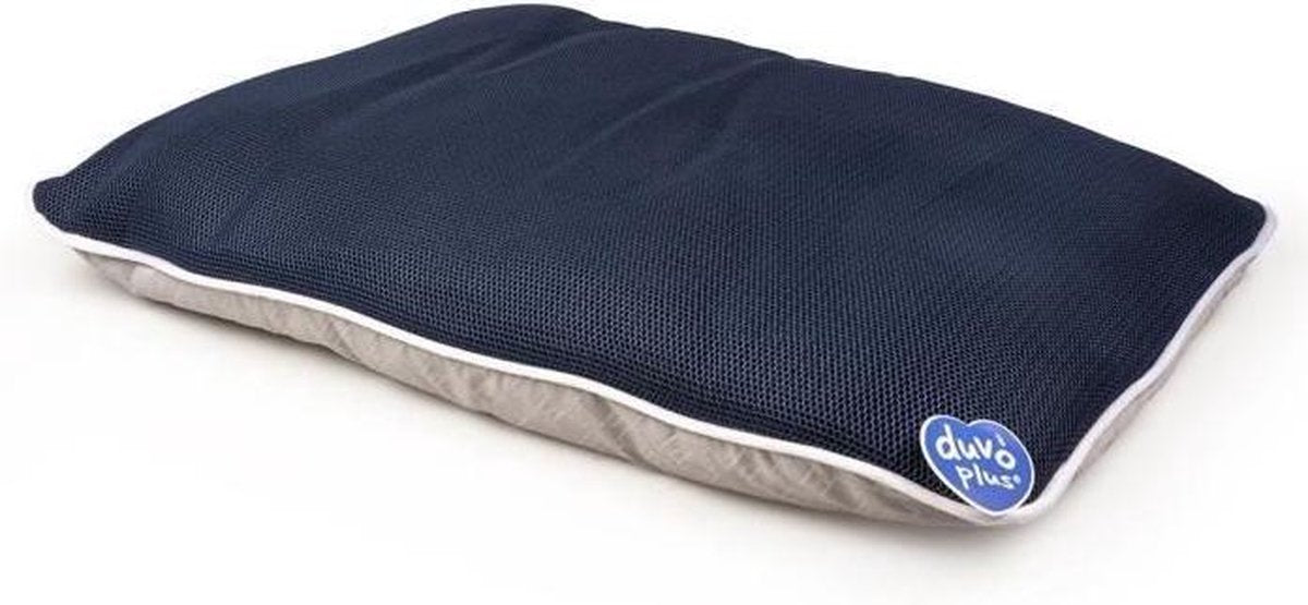 DUVO + Airmesh kussen met rits - Blauw en grijs - 100 x 70 x 10 cm - 1.773 kg - Voor hond