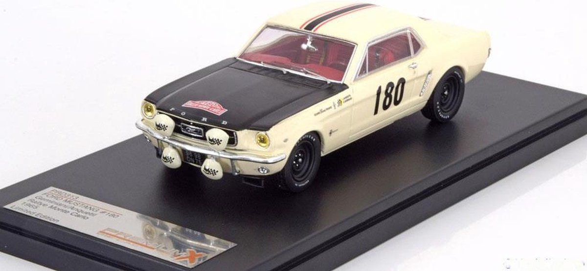 Ford Mustang #180 Geminiani/Anquetil Rallye Monte Carlo 1965 Wit 1-43 PremiumX