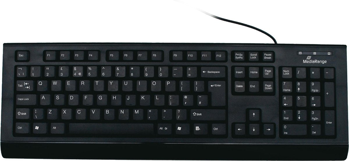 MediaRange MROS101-UK toetsenbord USB QWERTY Brits Engels Zwart