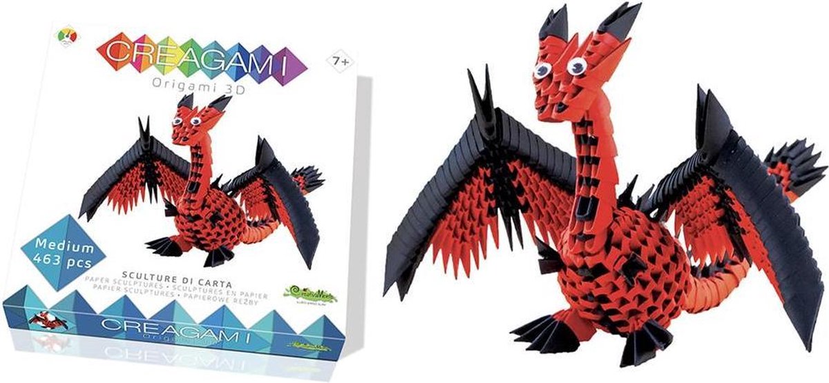 Creagami M: DRAAK Origami 3D H14cm