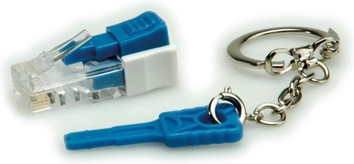 ROLINE Lockable RJ45 Plug with Key netwerkkabel Transparant