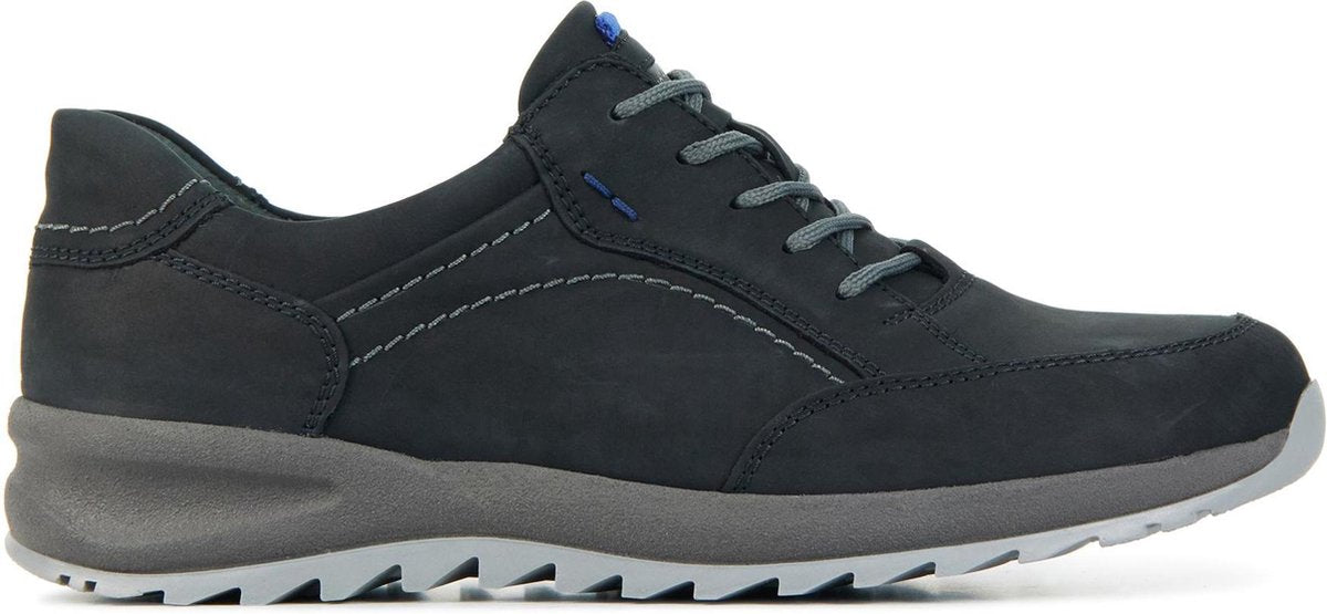 Waldlaufer Mannen Nubuck Lage sneakers / Herenschoenen 388001 - Blauw - Maat 41