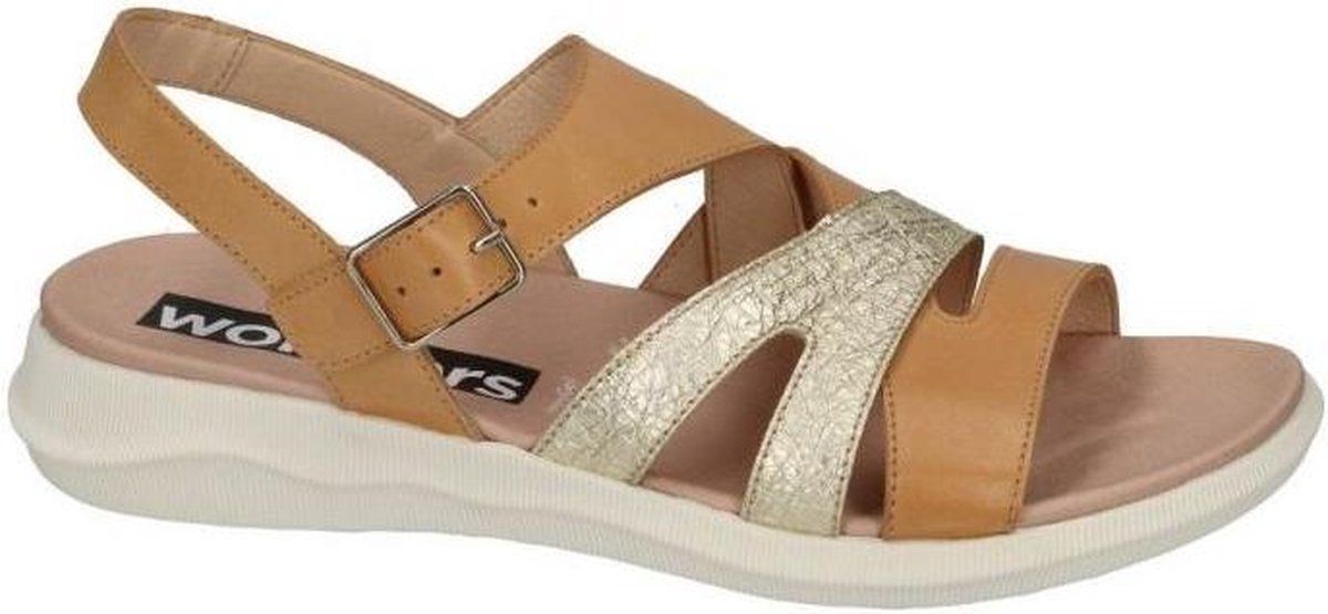 Wonders -Dames -  camel - sandalen - maat 42