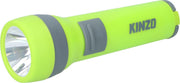 Kinzo Zaklamp - LED - Superhelder - 200 Lumen -  Schijnt tot 140m ver - met Ophanghaak - 2x AA (Excl)