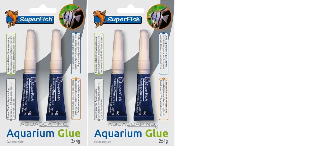 Superfish - Aquariumlijm - 2x 2 stuks