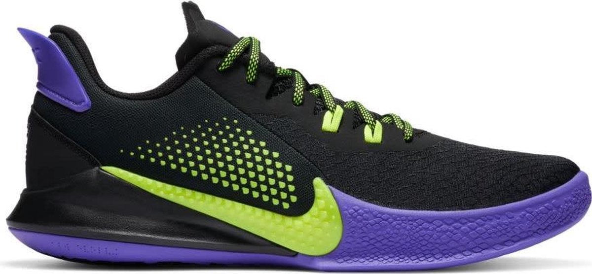 Nike Mamba Fury Zwart Geel Paars Schoenmaat EU : 38.5