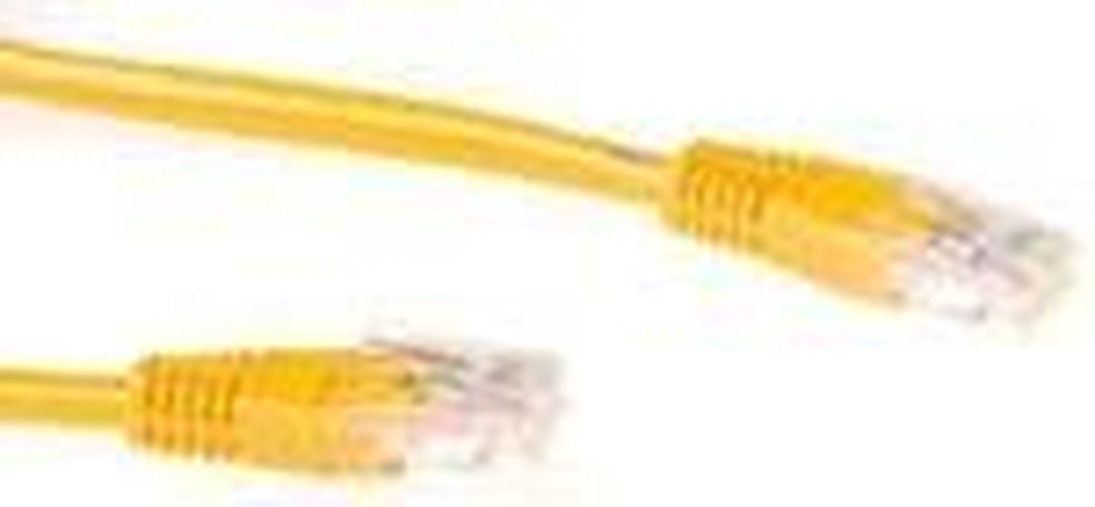 ACT CAT6A UTP 15m netwerkkabel Geel