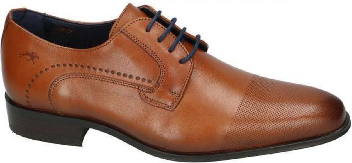 Fluchos -Heren -  cognac/caramel - geklede lage schoenen - maat 41