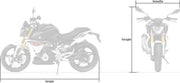 Motorhoes DS Covers FLEXX large - zwart