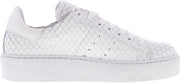 Tango | Chantal 12-o white leather sneaker print - white sole | Maat: 42