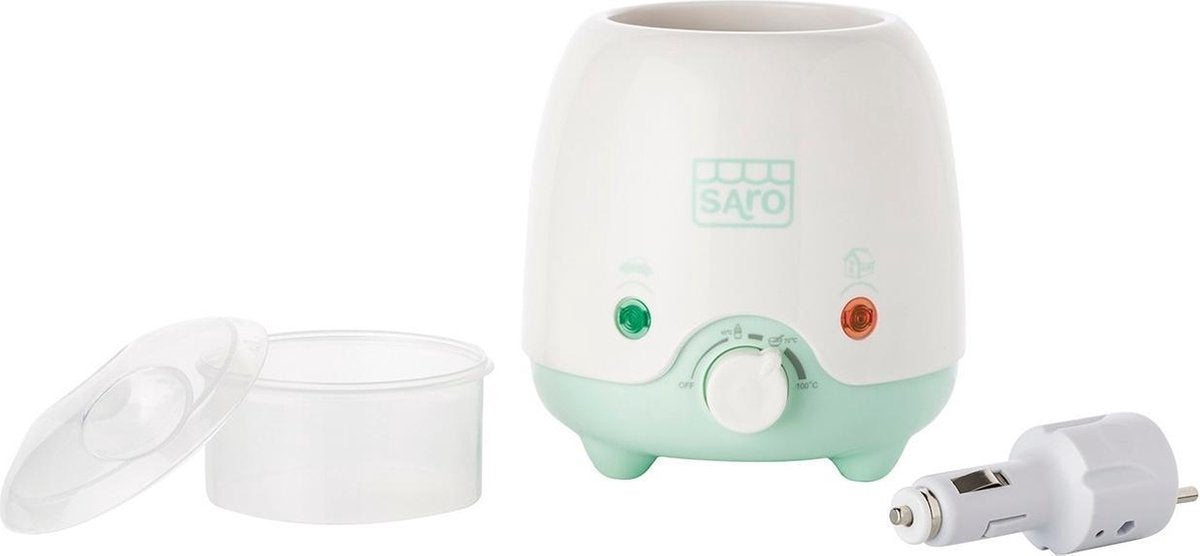 Saro Flessenwarmer Elektrisch Style Thuis En Auto Wit/groen