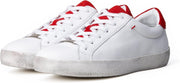 KUNOKA Alex white/red collar - Sneakers Dames - maat 41 - Wit Rood