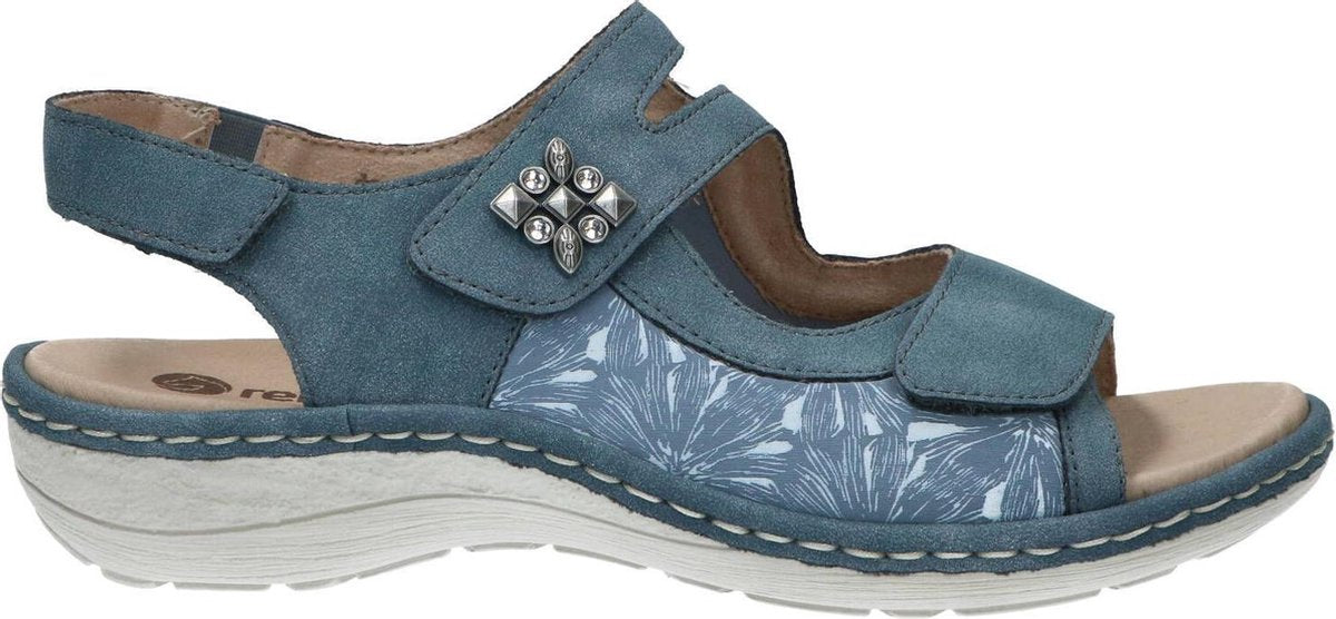 Remonte Dames Sandaal D7547-15 Jeansblauw/combi - Maat 36