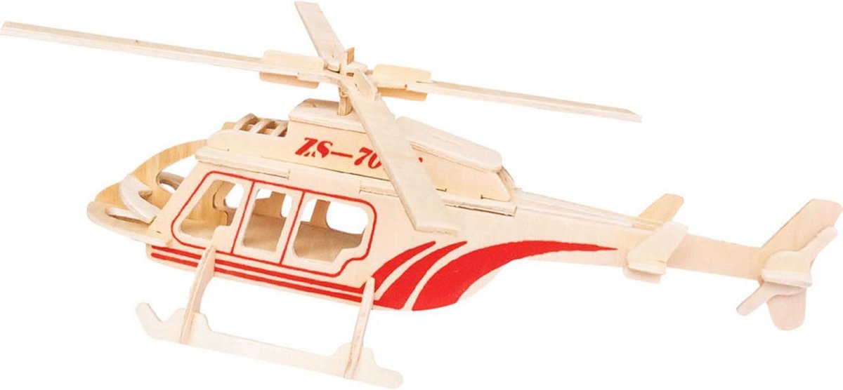 Houten 3D Puzzel Helikopter