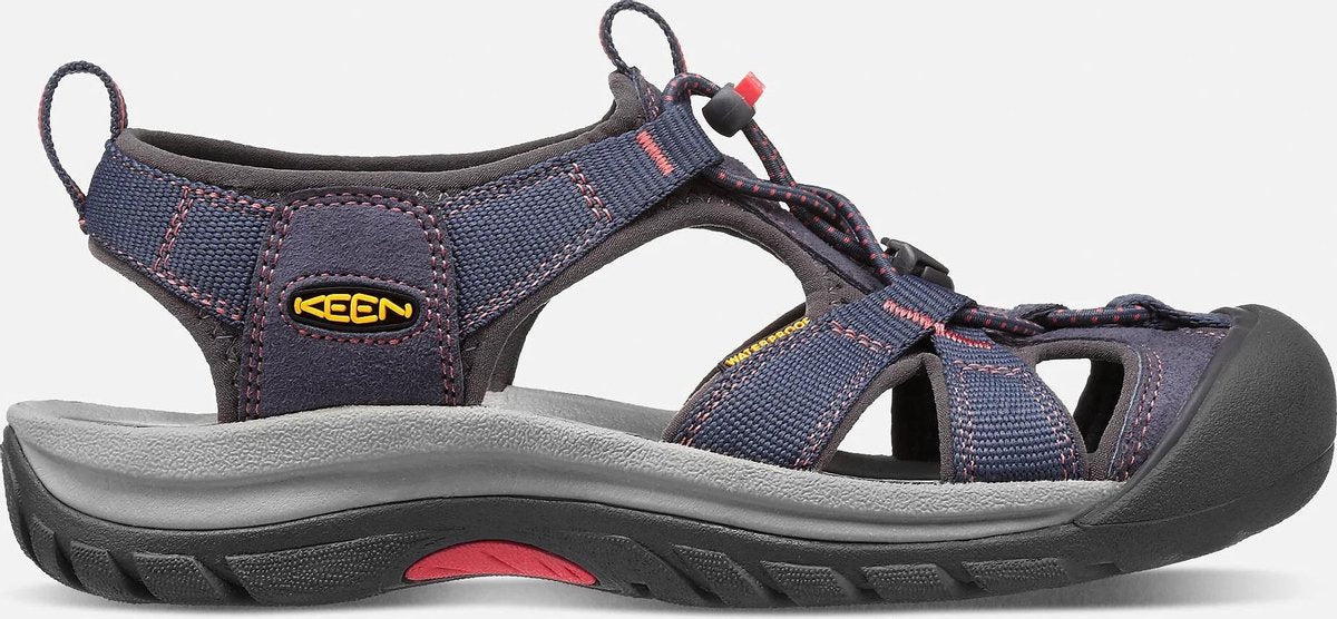KEEN Dames Venice H2 Midnight Navy/Hot Coral Sandaal - Maat 39.5