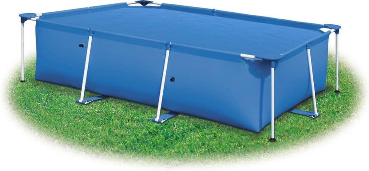 vidaXL Zwembadhoes rechthoekig 1200x600 cm PE blauw