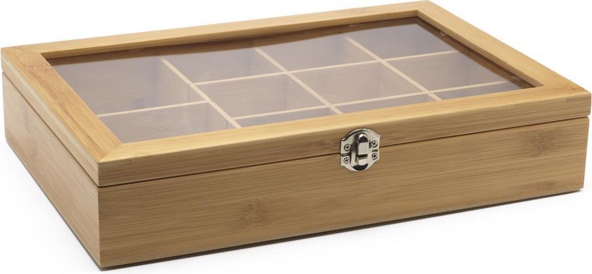 Bredemeijer Theedoos Bamboo met flexibele indeling
